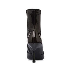 Stivaletti neri da Donna con tacco 9 cm effetto vernice Lora Ferres