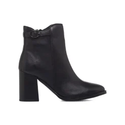 Stivaletti neri da Donna con fibbia e tacco 8 cm Primopiano