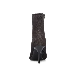 Stivaletti neri eleganti da donna in microfibra con glitter e tacco 8,5 cm Lora Ferres