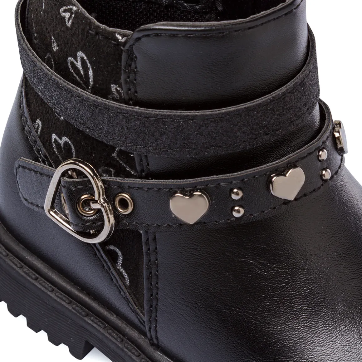 Stivaletti neri Primi Passi Bambina con fibbia Le scarpe di Alice