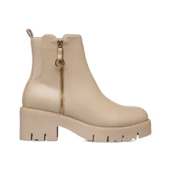 Stivaletti nude da Donna con zip e tacco 7 cm Swish Jeans