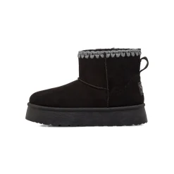 Stivaletti platform imbottiti cozy boots da bambina neri Solo Soprani