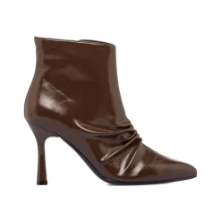 Stivaletti slouchy marroni da Donna con tacco 9 cm Lora Ferres