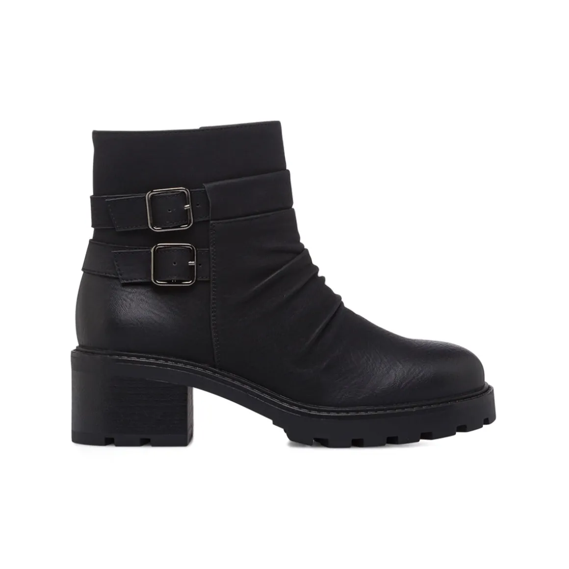 Stivaletti slouchy neri da Donna con fibbie Lora Ferres