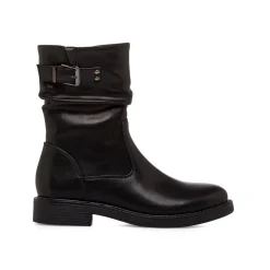 Stivaletti slouchy neri da Donna con fibbia Lora Ferres