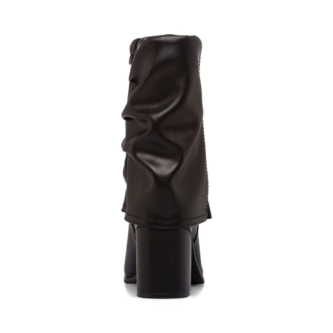 Stivaletti slouchy neri da Donna con tacco 8 cm e risvolto Lora Ferres
