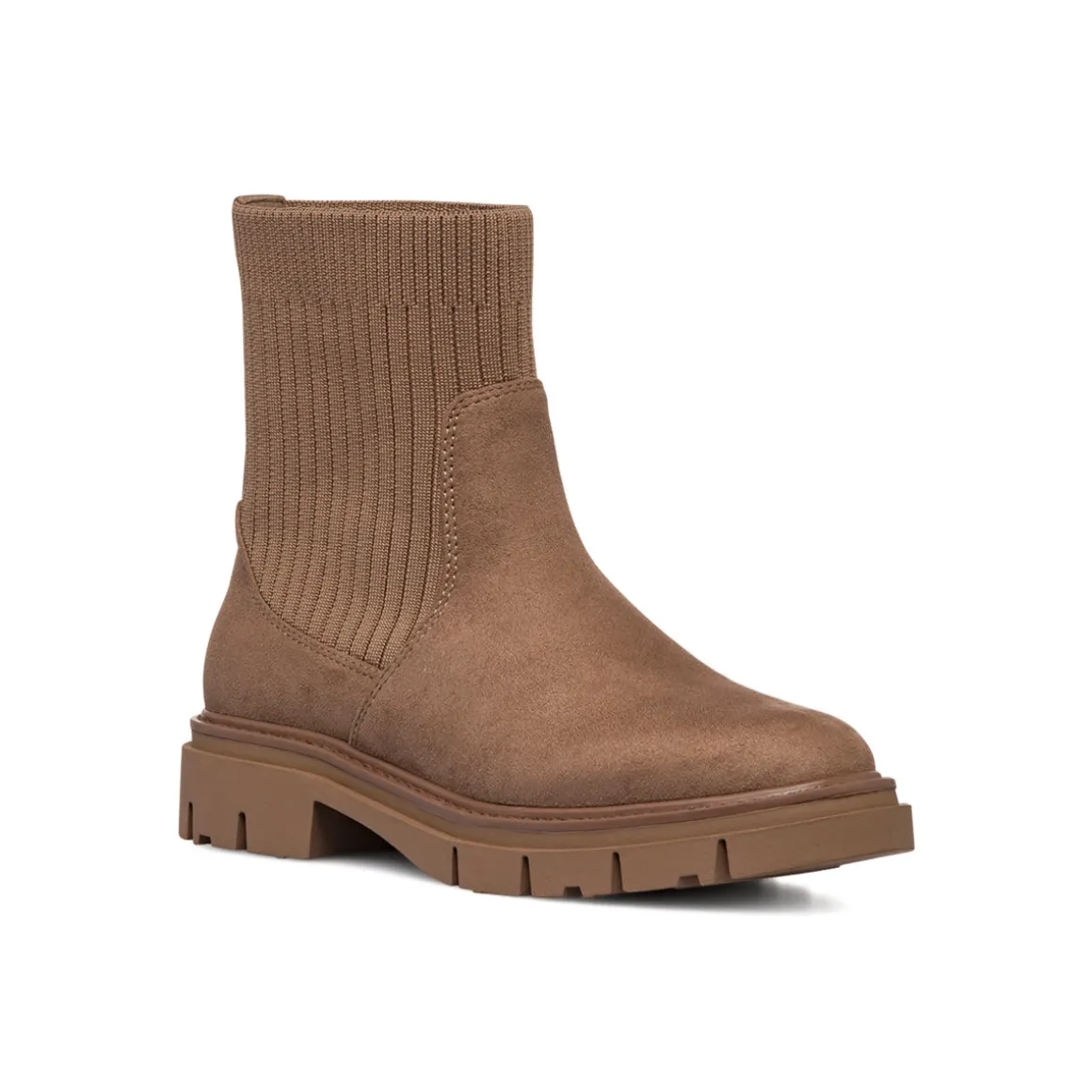 Stivaletti taupe da Donna effetto scamosciato Swish Jeans