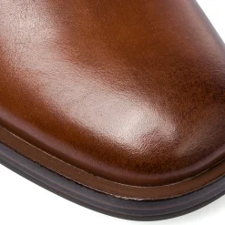 Stivali alti da donna marroni con tacco 6,5 cm Lora Ferres