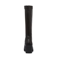 Stivali alti neri comfort da Donna con tacco a blocco 7 cm P Soft