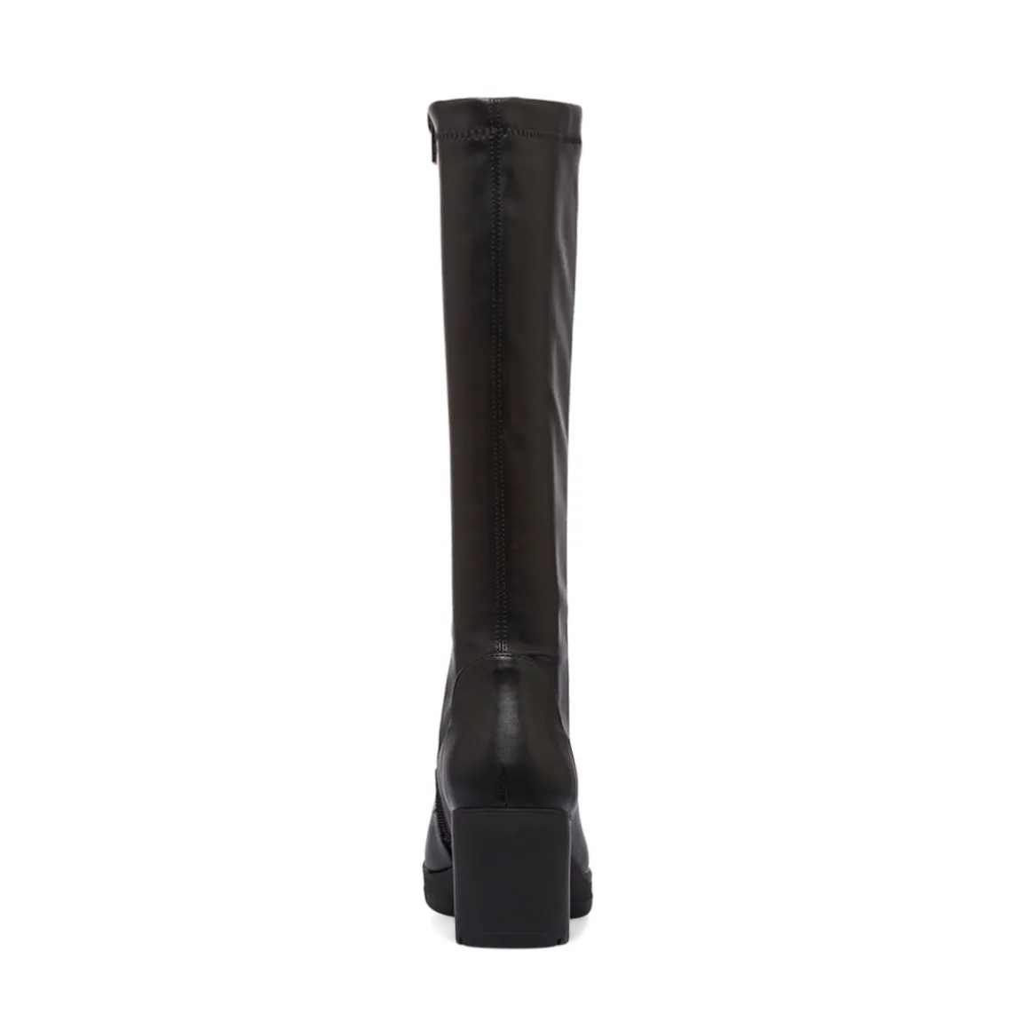 Stivali alti neri comfort da Donna con tacco a blocco 7 cm P Soft