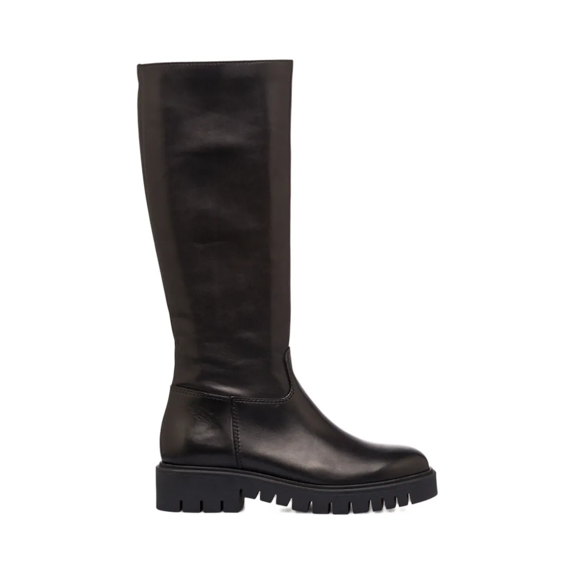 Stivali alti neri da donna in pelle P Essentials