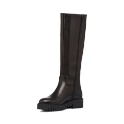 Stivali alti neri da donna in pelle P Essentials