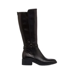 Stivali alti neri da donna in pelle P Essentials