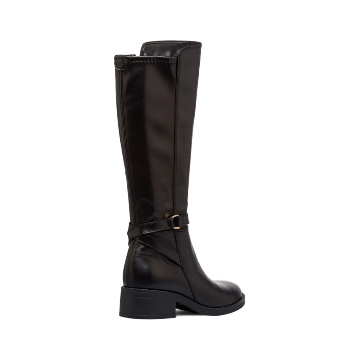 Stivali alti neri da donna in pelle P Essentials