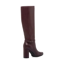 Stivali bordeaux da Donna con tacco alto 8 cm e cinturino Lora Ferres