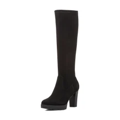 Stivali comfort neri da Donna con tacco 9 cm P Soft