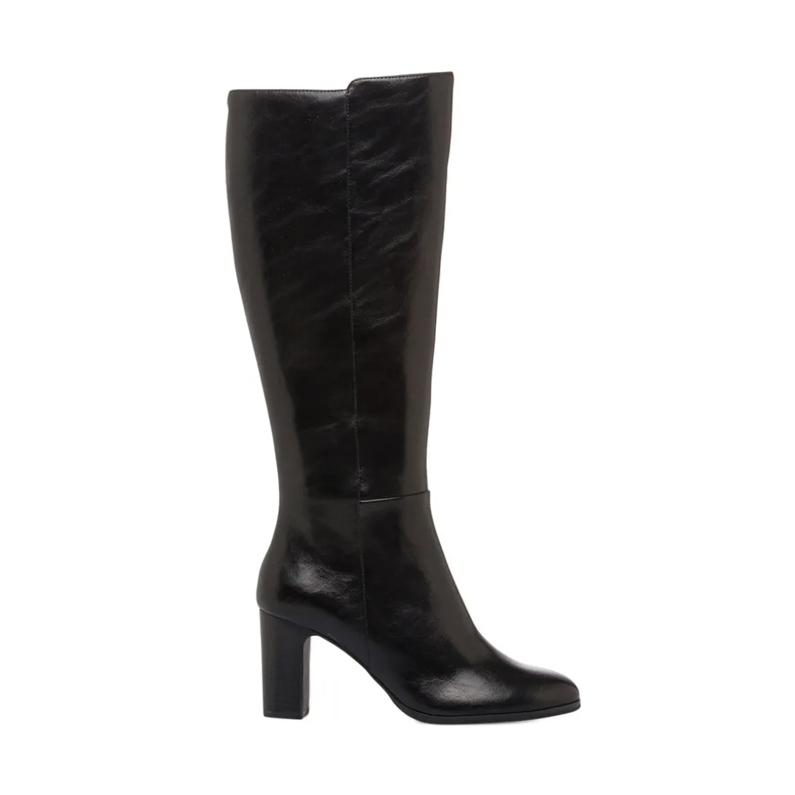 Stivali comodi e flessibili neri da Donna con tacco 7 cm P Smart