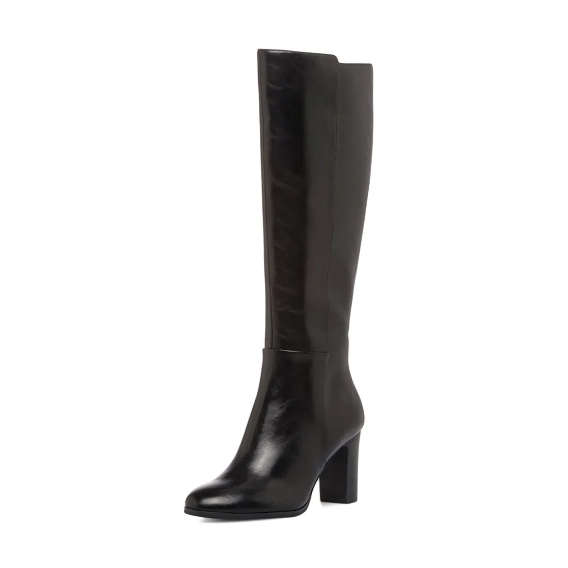 Stivali comodi e flessibili neri da Donna con tacco 7 cm P Smart