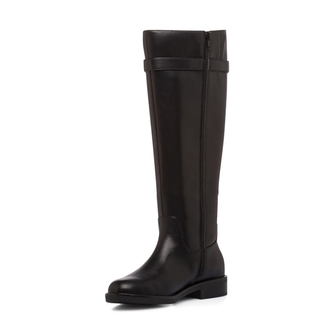 Stivali da donna neri con cinturino e fibbia color oro Swish Jeans