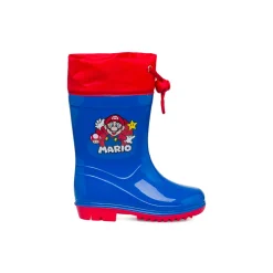 Stivali da pioggia blu e rossi da bambino Super Mario Kart