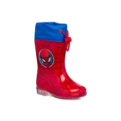 Stivali da pioggia rossi e blu da bambino Spiderman