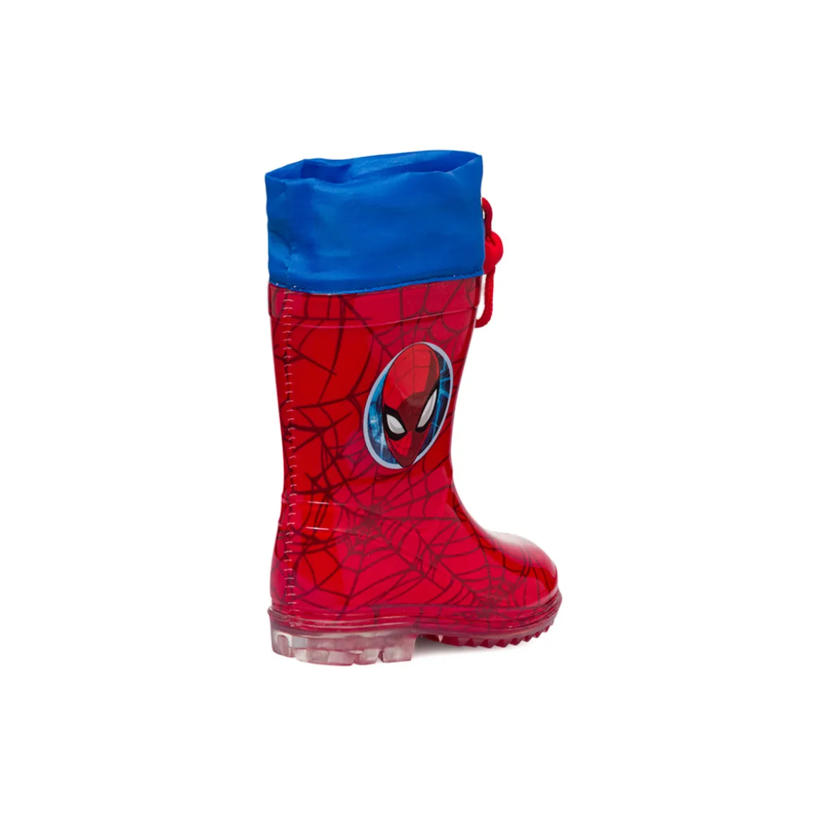 Stivali da pioggia rossi e blu da bambino Spiderman