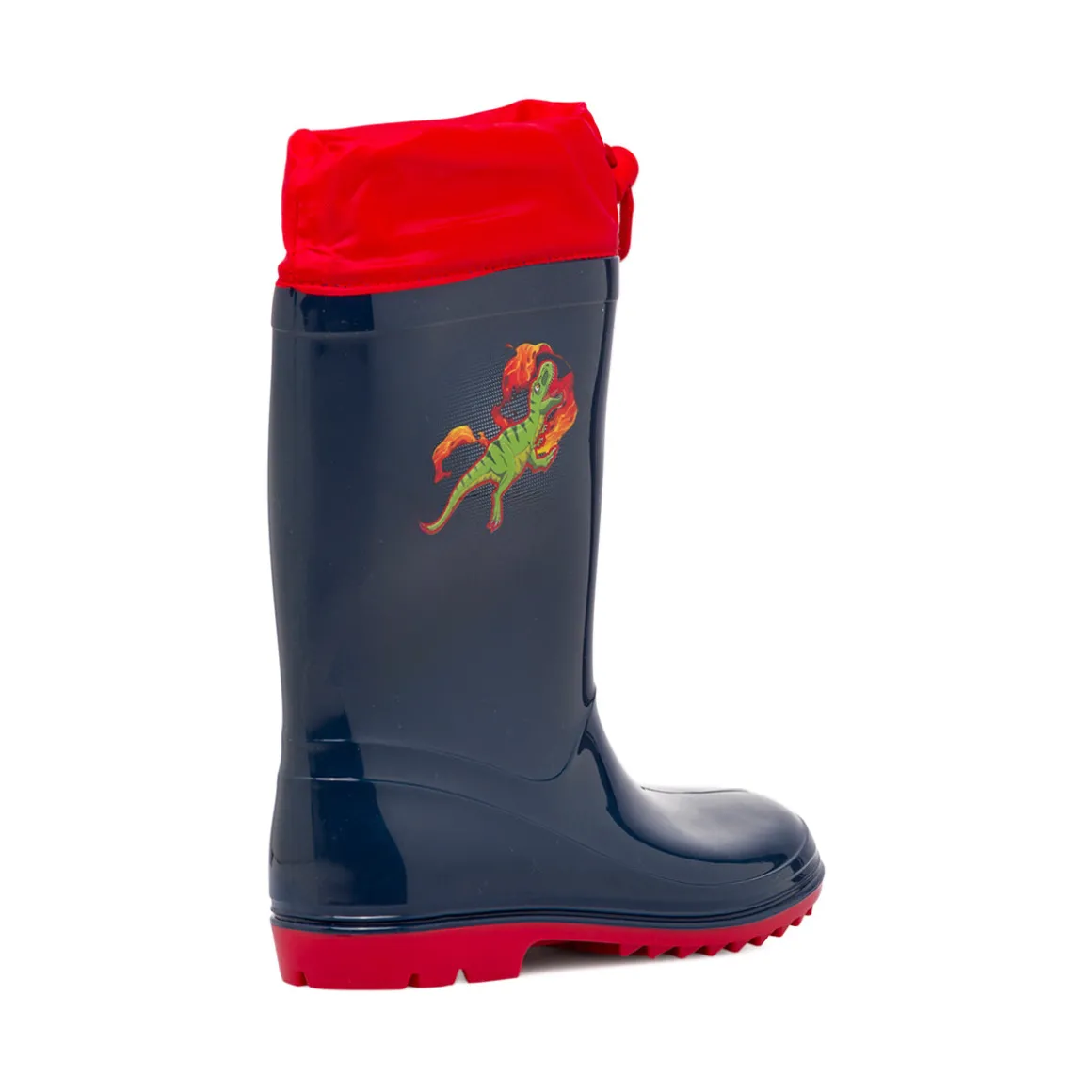 Stivali di gomma da pioggia blu e rosso Dinosauri