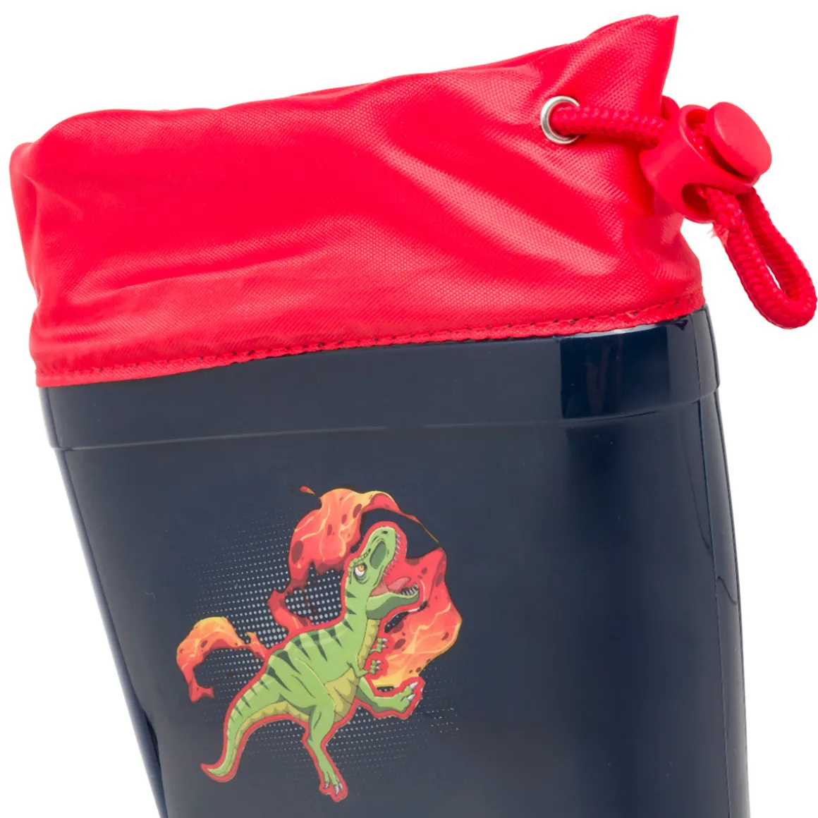 Stivali di gomma da pioggia blu e rosso Dinosauri