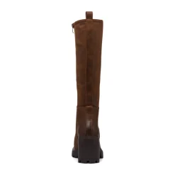 Stivali marroni con tacco 8 cm da Donna Lora Ferres