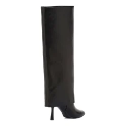 Stivali neri da Donna con tacco stiletto 9 cm e risvolto Lora Ferres