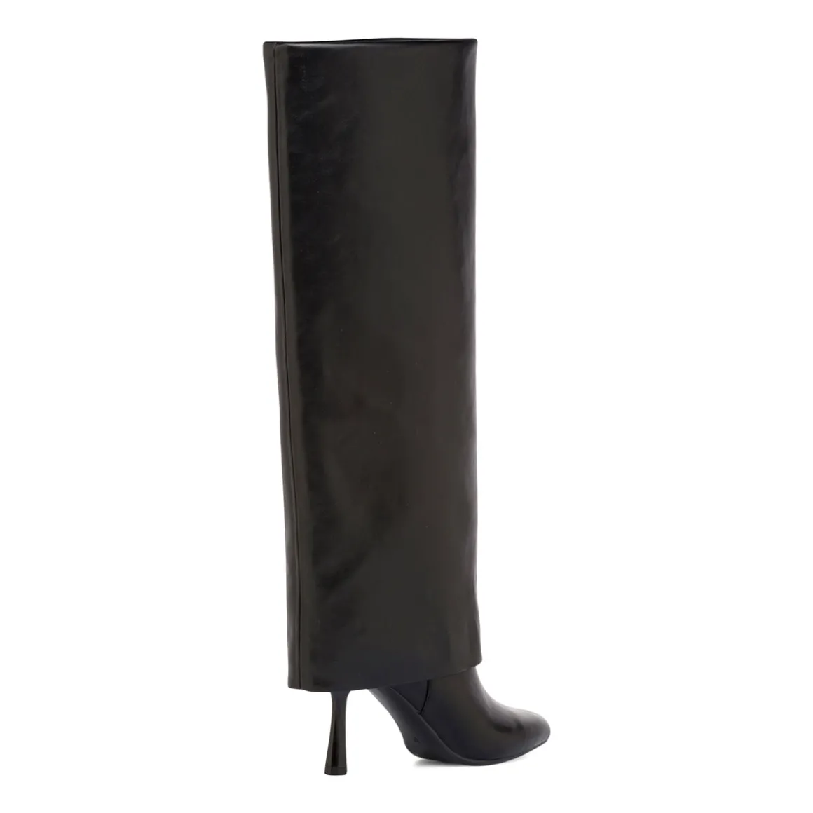 Stivali neri da Donna con tacco stiletto 9 cm e risvolto Lora Ferres