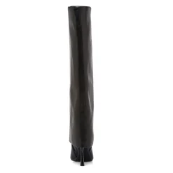 Stivali neri da Donna con tacco stiletto 9 cm e risvolto Lora Ferres