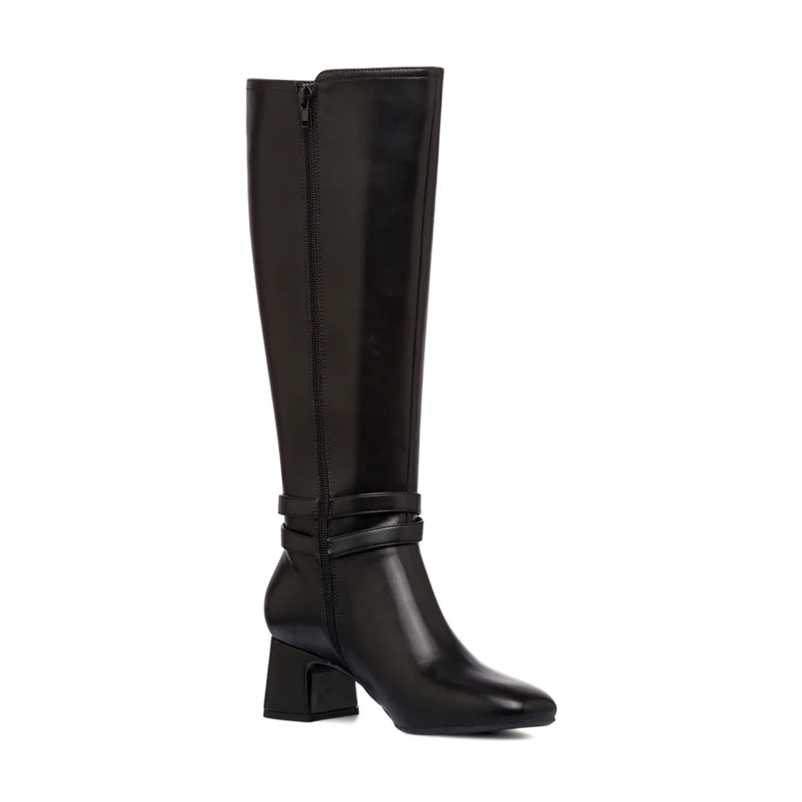Stivali neri da Donna con fibbia e tacco 5,5 cm Lora Ferres