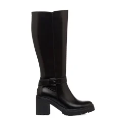 Stivali neri da Donna con fibbia e tacco 7,5 cm Swish Jeans