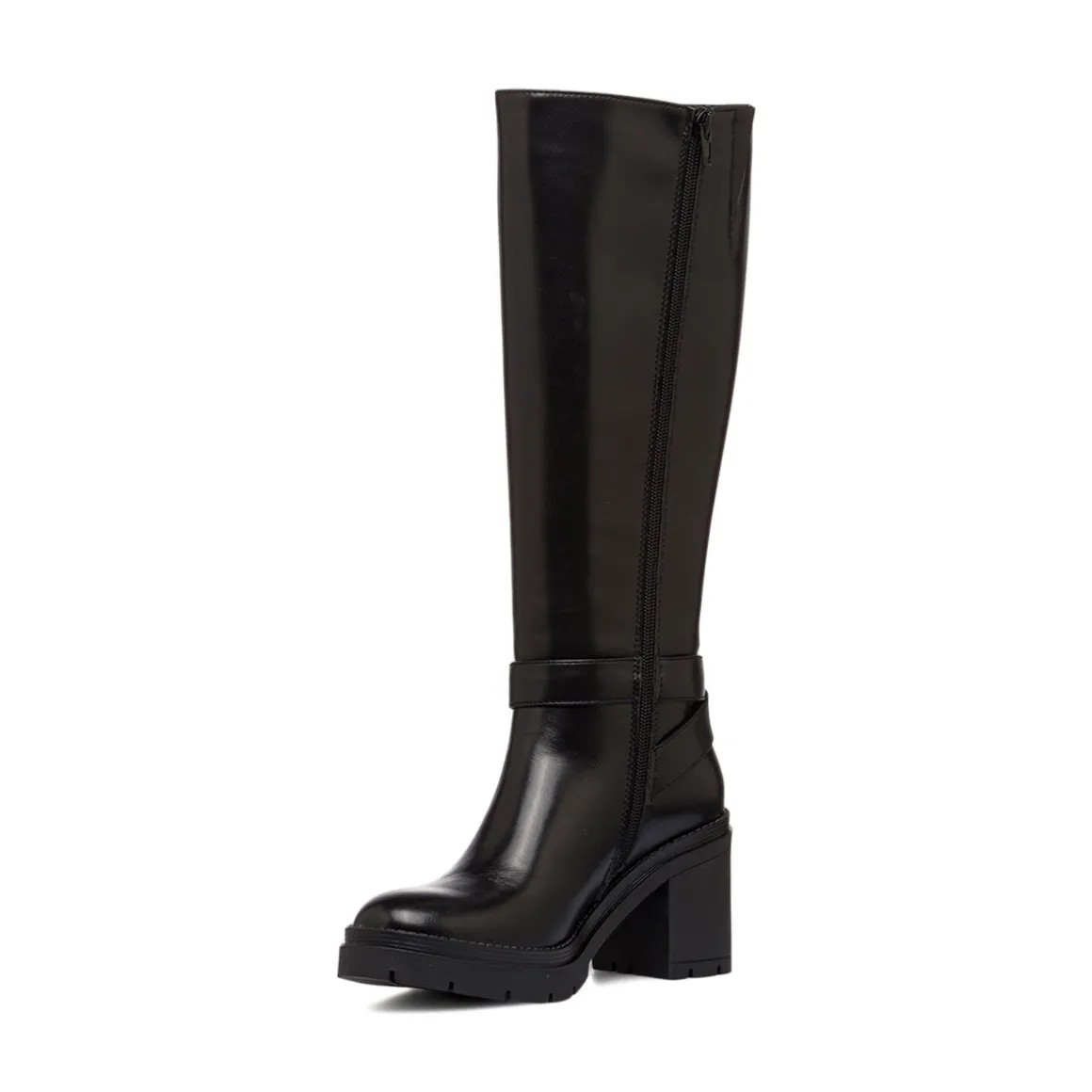 Stivali neri da Donna con fibbia e tacco 7,5 cm Swish Jeans