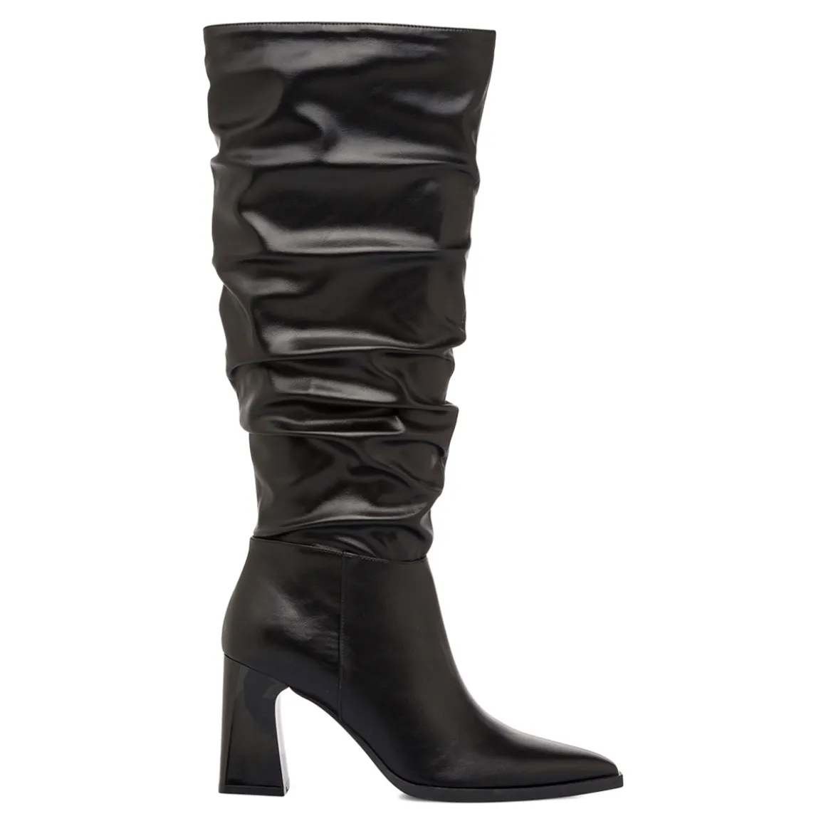 Stivali slouchy alti neri da Donna con tacco 8 cm Lora Ferres