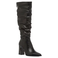 Stivali slouchy alti neri da Donna con tacco 8 cm Lora Ferres