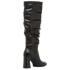 Stivali slouchy alti neri da Donna con tacco 8 cm Lora Ferres