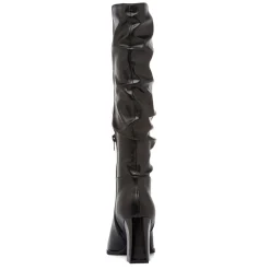 Stivali slouchy alti neri da Donna con tacco 8 cm Lora Ferres