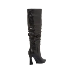 Stivali slouchy neri da Donna con tacco a colonna 7,5 cm Lora Ferres