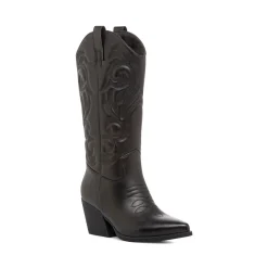 Stivali texani Camperos da donna neri con tacco 6 cm Lora Ferres