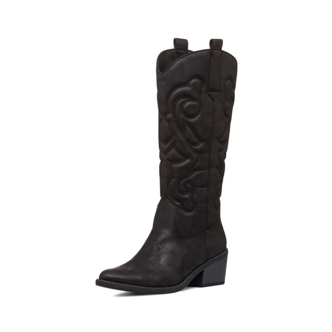 Stivali texani camperos neri da Donna con ricami Swish Jeans