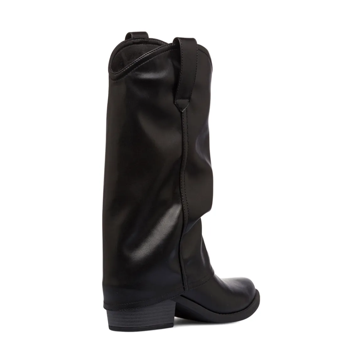 Stivali texani con risvolto neri da Donna con tacco 6 cm Swish Jeans