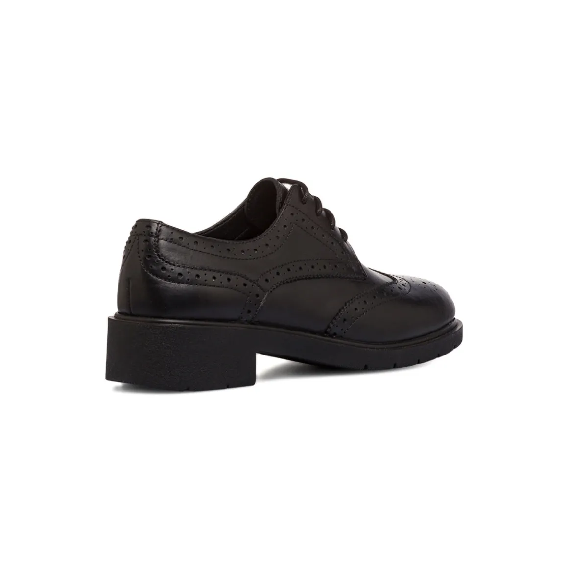 Stringate chunky da donna nere con allacciatura derby Primopiano