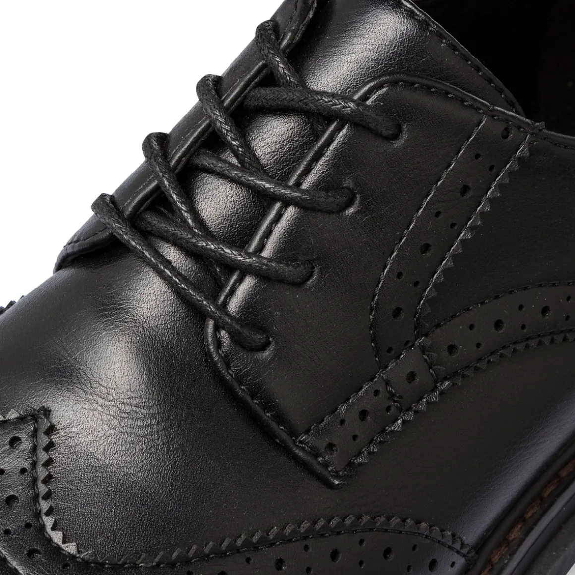 Stringate chunky da donna nere con allacciatura derby Primopiano
