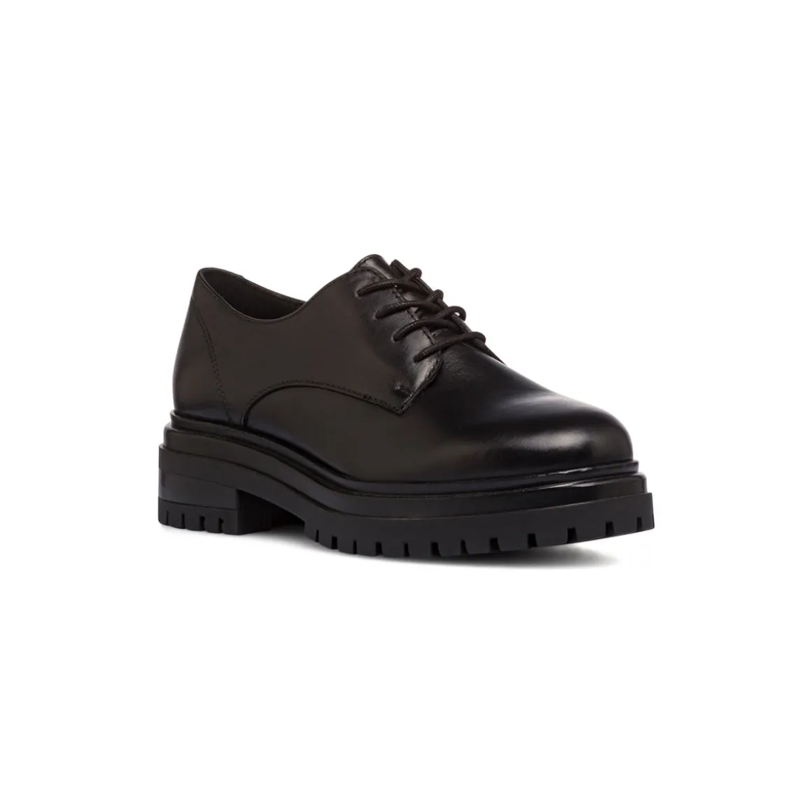 Stringate chunky da donna nere con allacciatura derby Primopiano