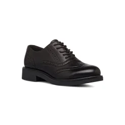 Stringate da donna nere con dettagli brogue con allacciature oxford Lora Ferres