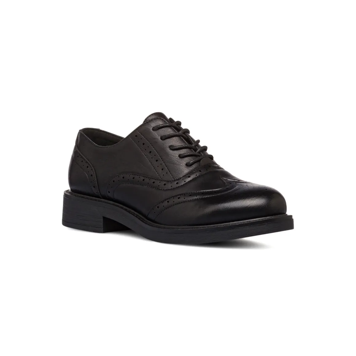 Stringate da donna nere con dettagli brogue con allacciature oxford Lora Ferres