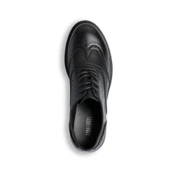 Stringate da donna nere con dettagli brogue con allacciature oxford Lora Ferres