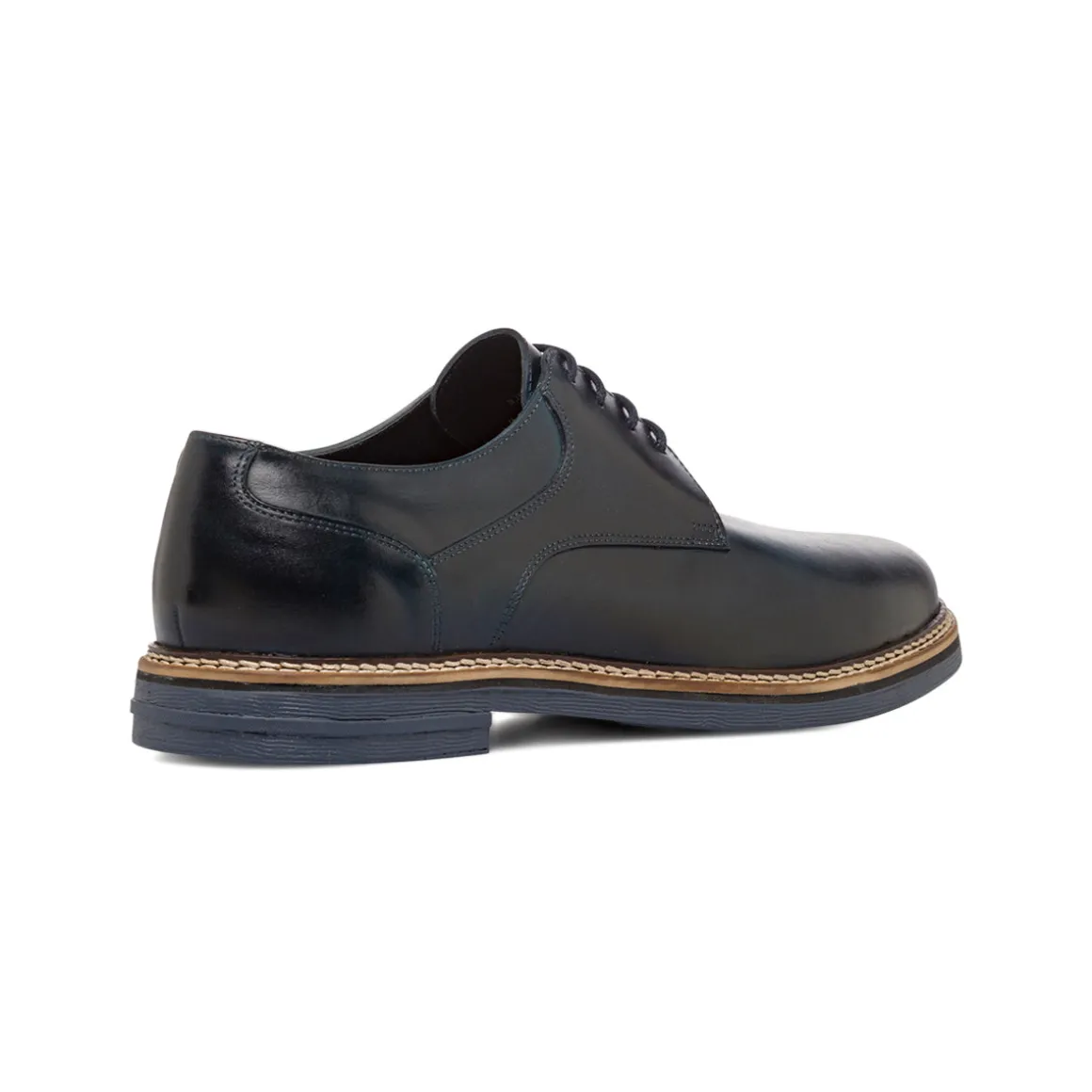 Stringate derby blu da Uomo in pelle La Cuoieria